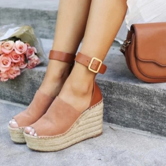 Marc fisher Mladalyn suede espadrille platform wedges - Picture 1 of 9